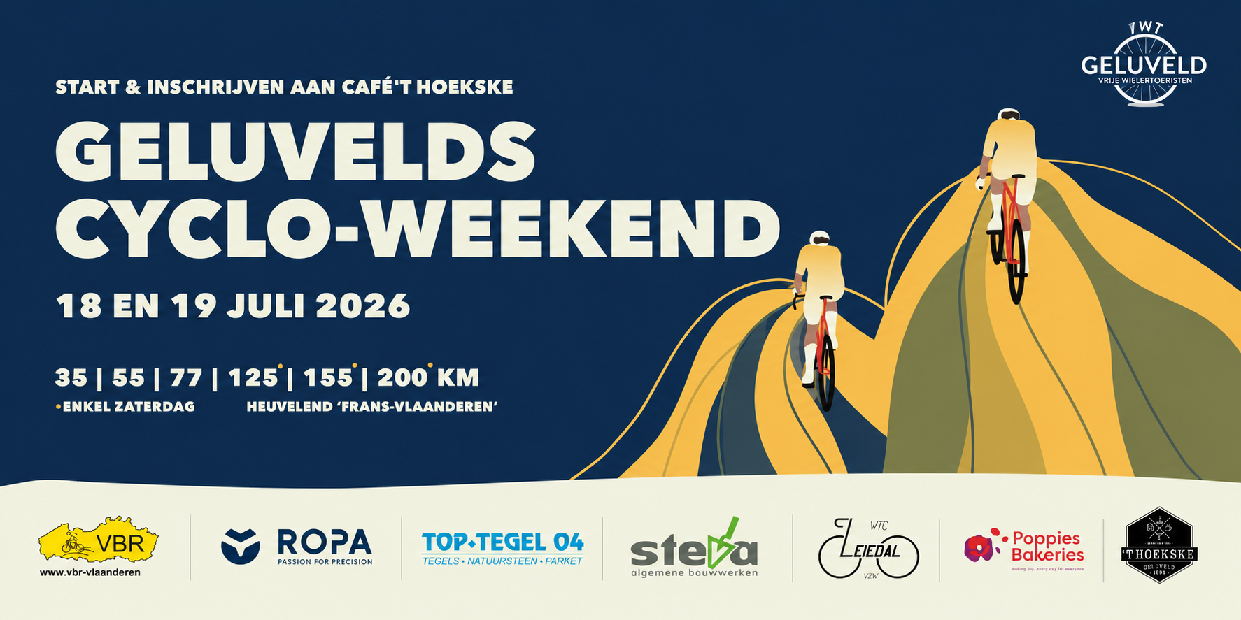 Geluvelds Cyclo-Weekend 18 en 19 juli 2026