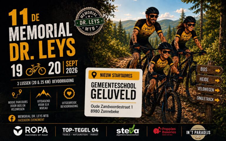 11de Memorial Dr. Leys MTB – 19 en 20 september 2026