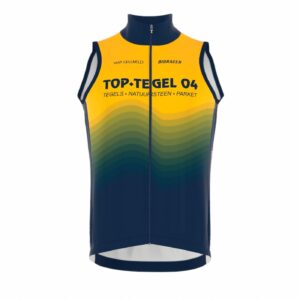 Icon winddichte fietsbody met hoge kraag - vooraanzicht